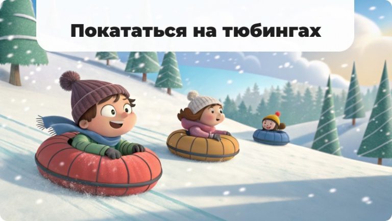Прокат тюбингов, места для катания на тюбингах в Сургуте, горки для катания в Сургуте