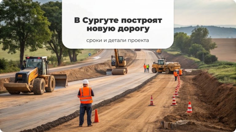 В Сургуте строится новая дорога